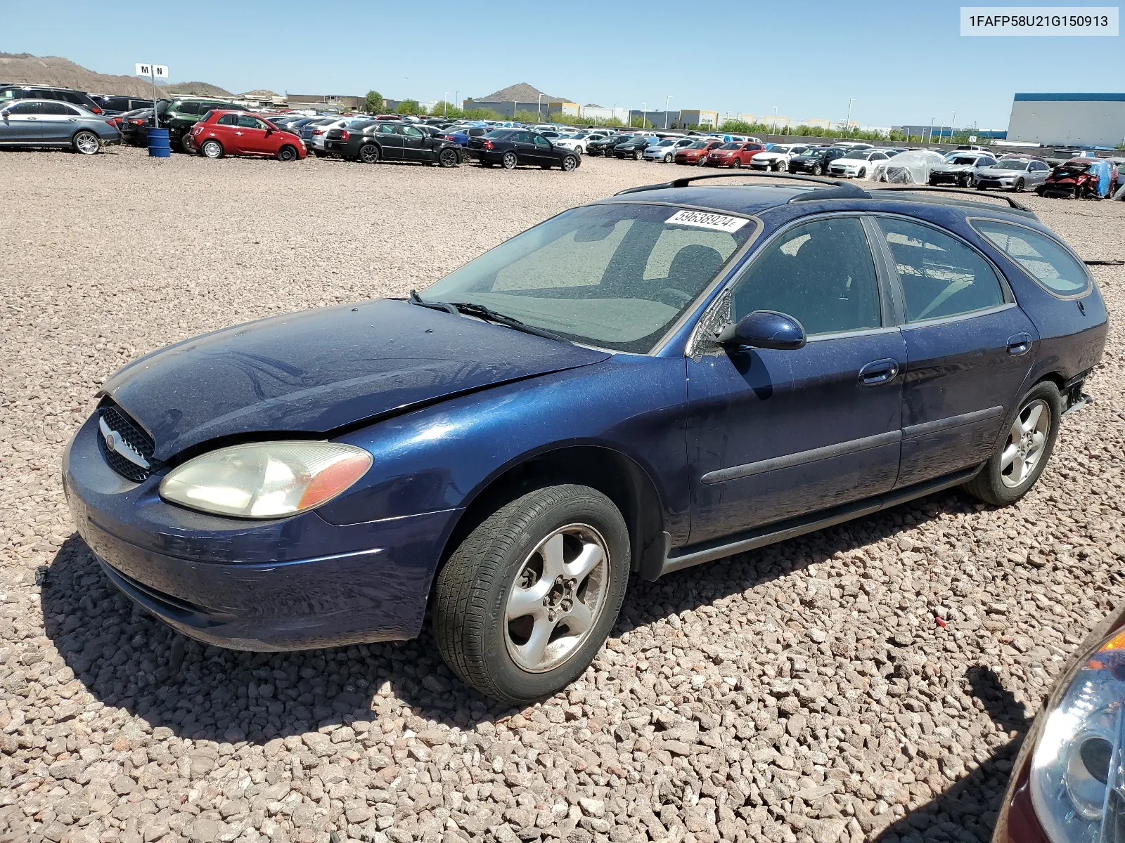 2001 Ford Taurus Se VIN: 1FAFP58U21G150913 Lot: 59638924