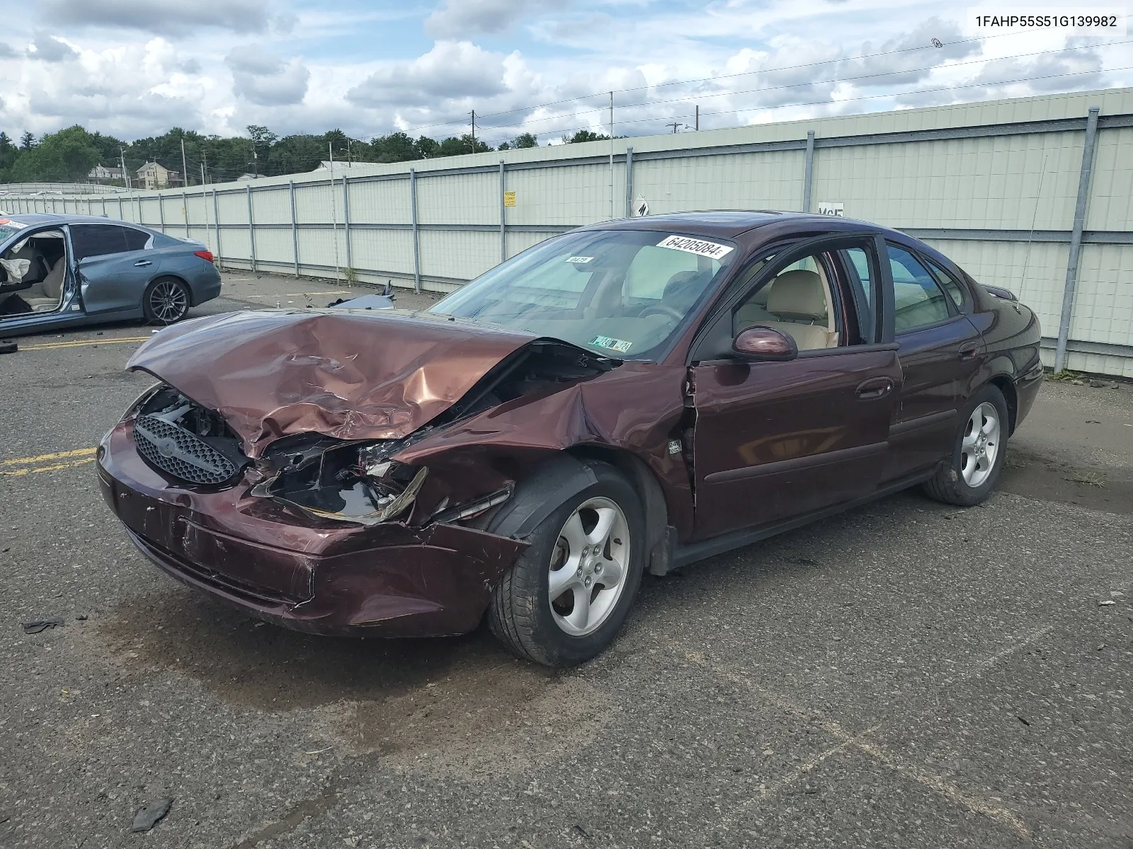 2001 Ford Taurus Ses VIN: 1FAHP55S51G139982 Lot: 64205084