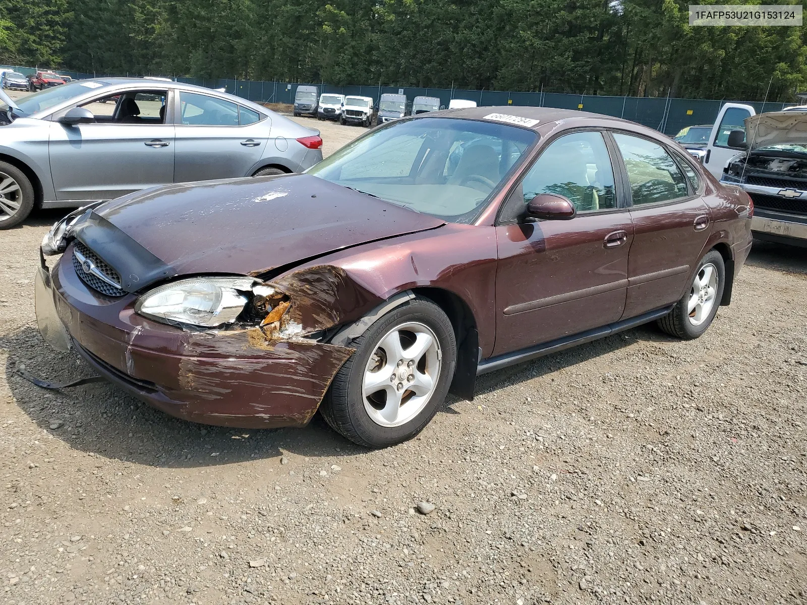 2001 Ford Taurus Se VIN: 1FAFP53U21G153124 Lot: 66017294