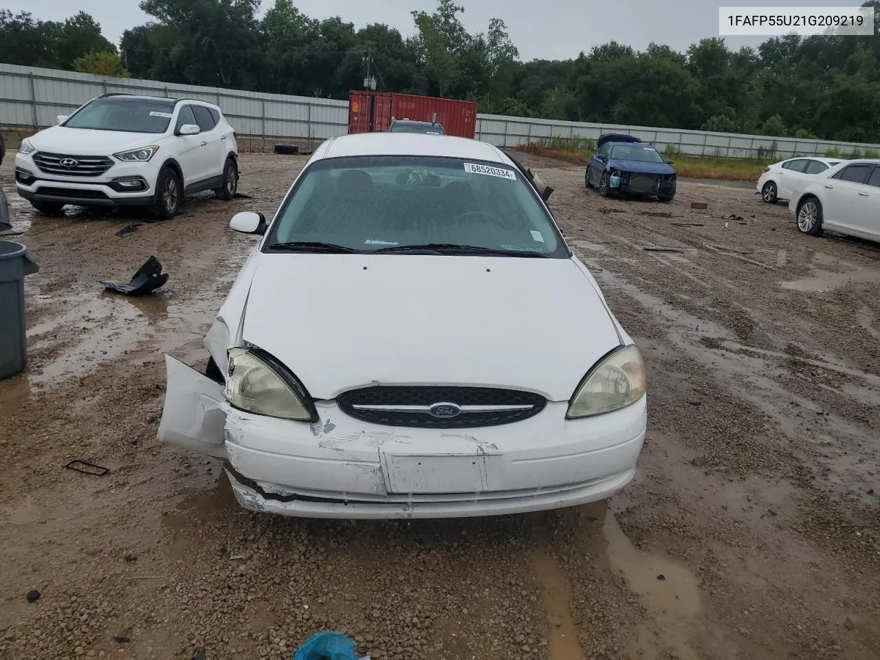 2001 Ford Taurus Ses VIN: 1FAFP55U21G209219 Lot: 68520334