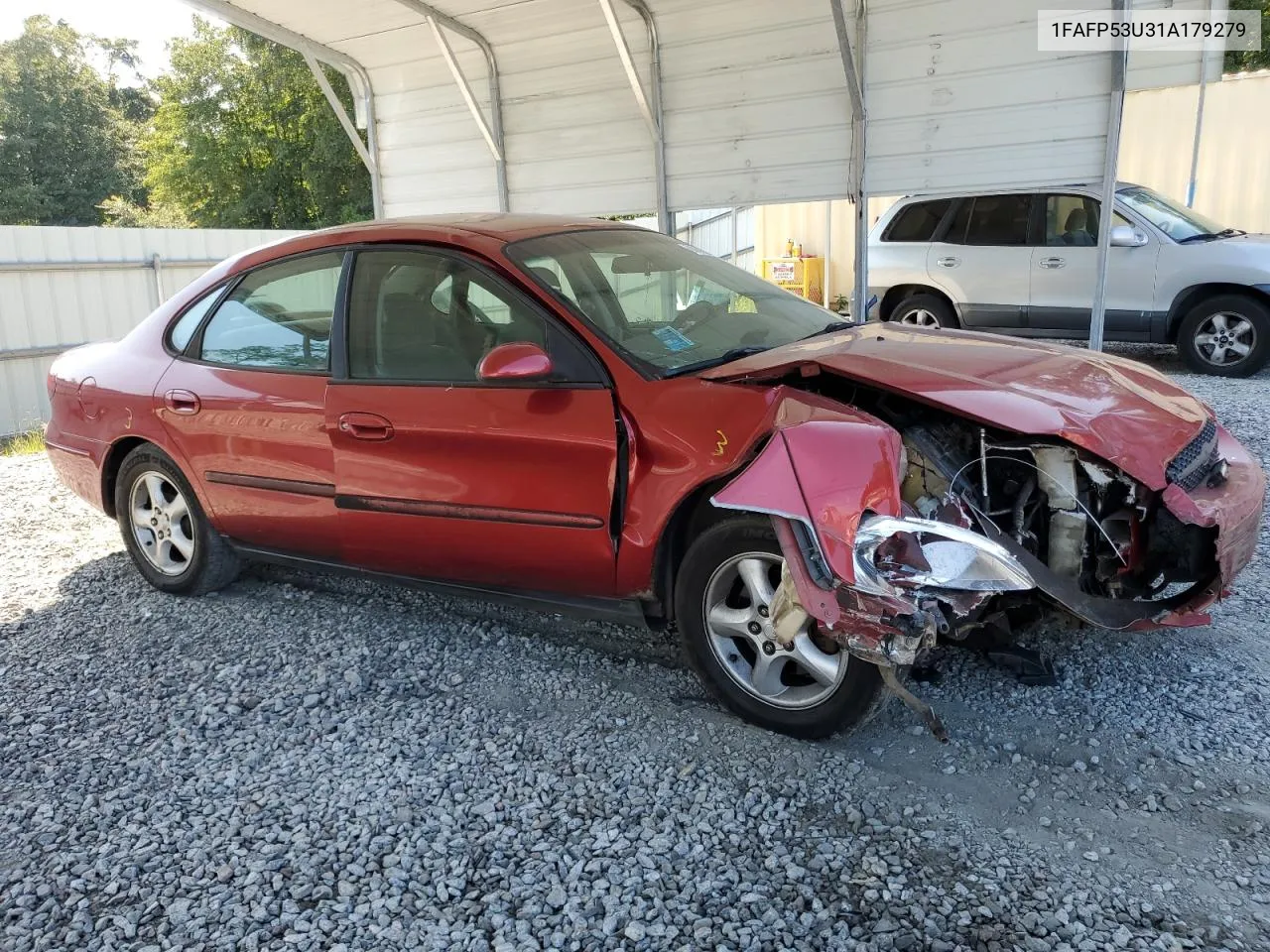 2001 Ford Taurus Se VIN: 1FAFP53U31A179279 Lot: 68636844