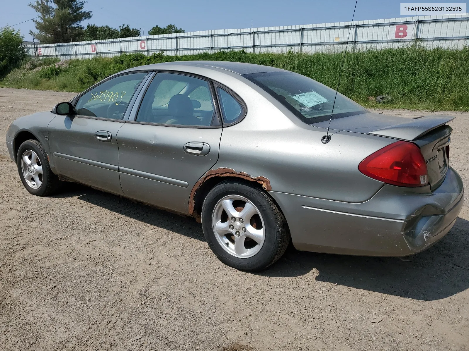 2002 Ford Taurus Ses VIN: 1FAFP55S62G132595 Lot: 51144144