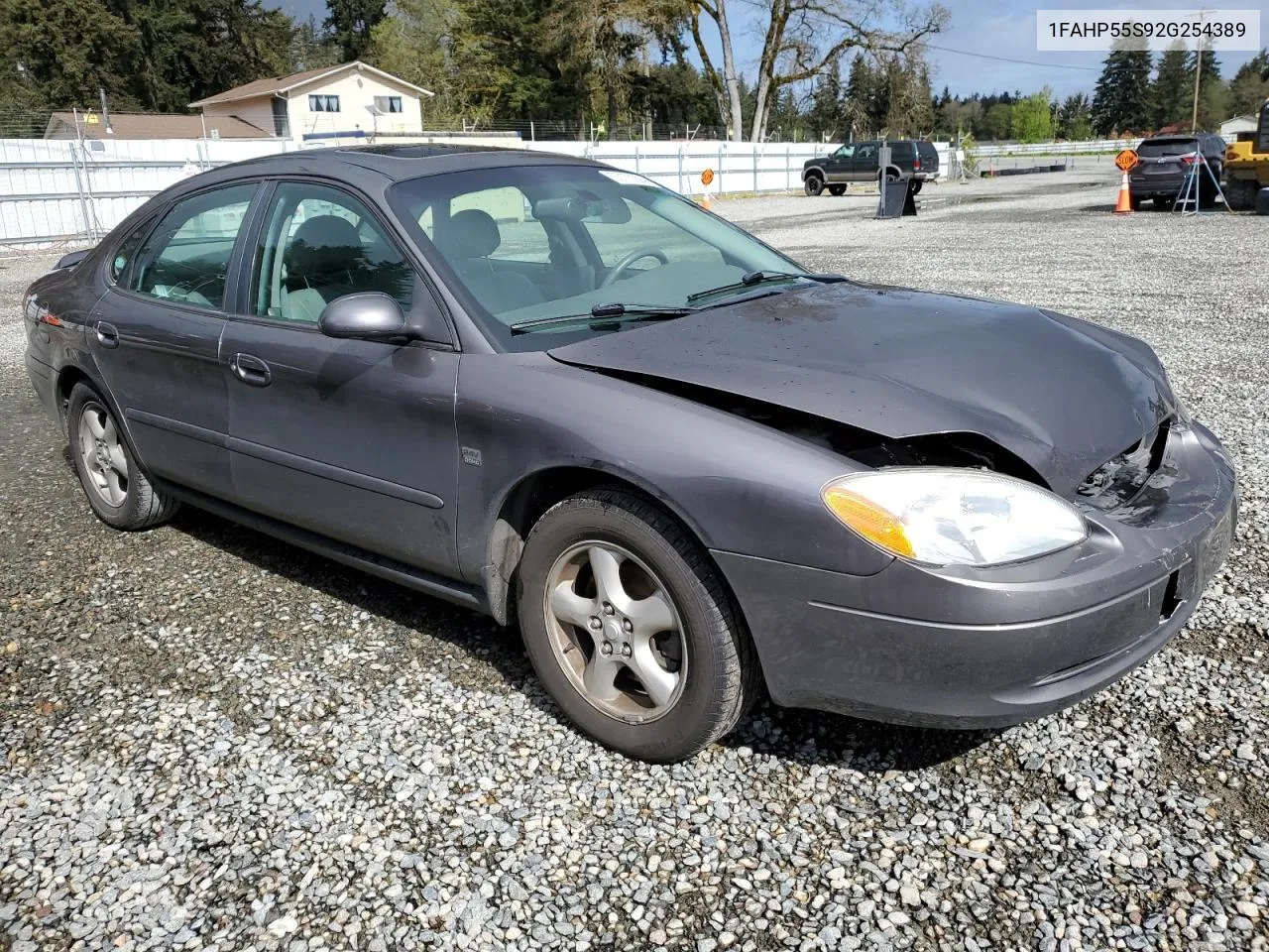 2002 Ford Taurus Ses VIN: 1FAHP55S92G254389 Lot: 53129294