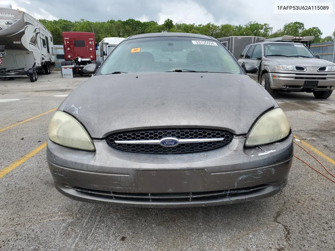 2002 Ford Taurus Se VIN: 1FAFP53U62A115089 Lot: 53135594