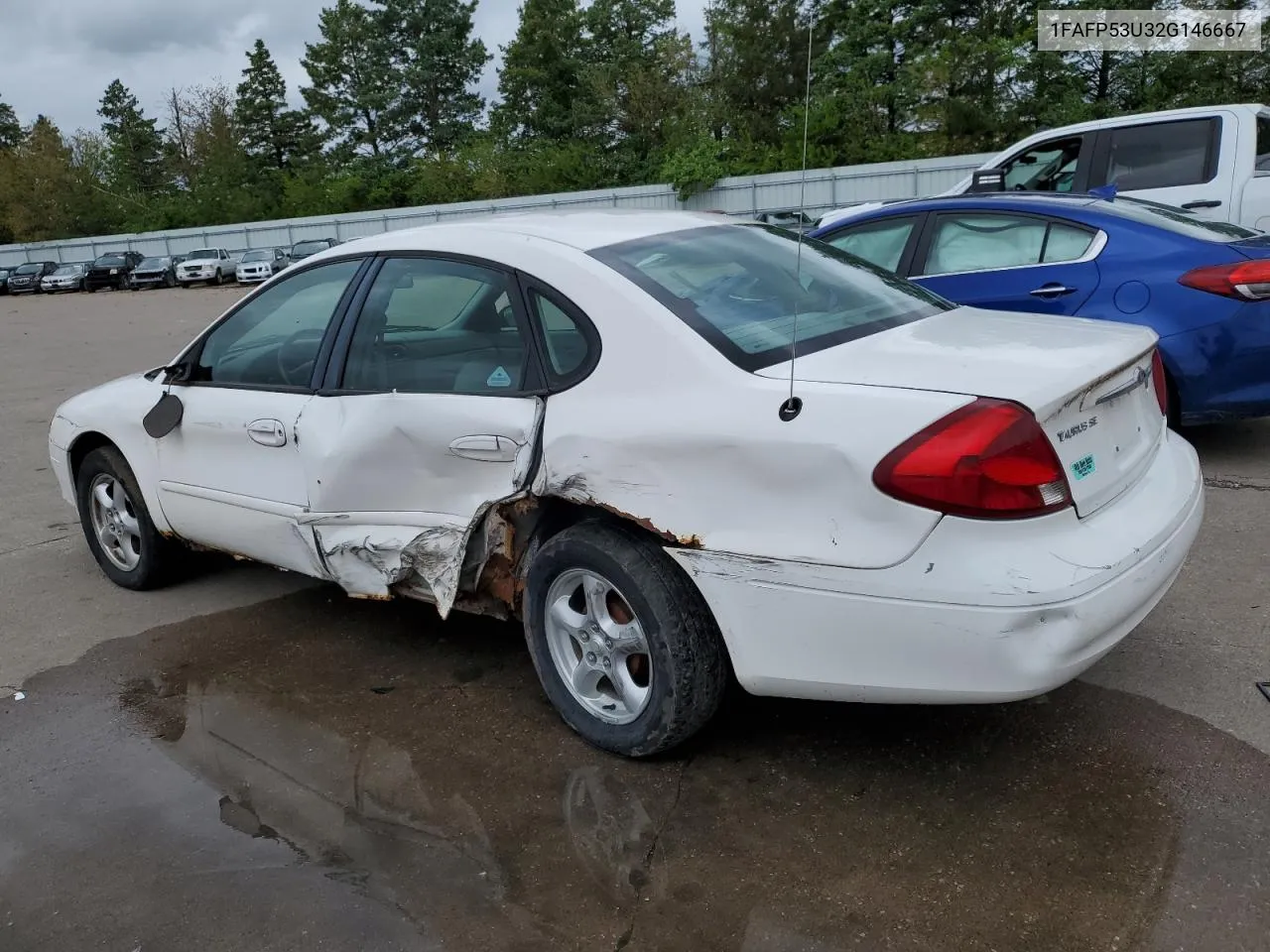 2002 Ford Taurus Se VIN: 1FAFP53U32G146667 Lot: 53321734