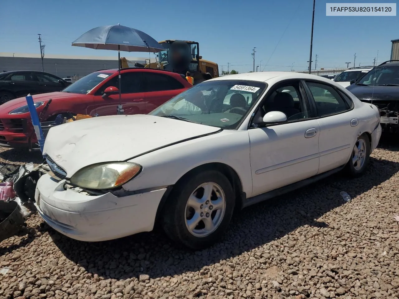 2002 Ford Taurus Se VIN: 1FAFP53U82G154120 Lot: 54591364