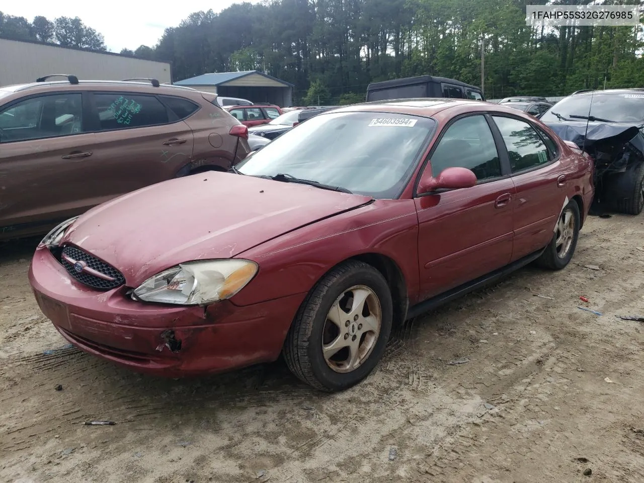 2002 Ford Taurus Ses VIN: 1FAHP55S32G276985 Lot: 54603594