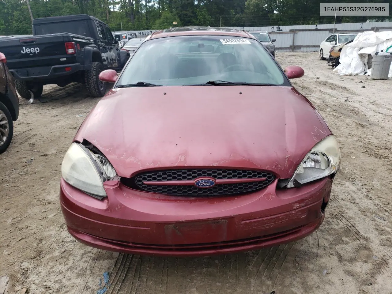 2002 Ford Taurus Ses VIN: 1FAHP55S32G276985 Lot: 54603594