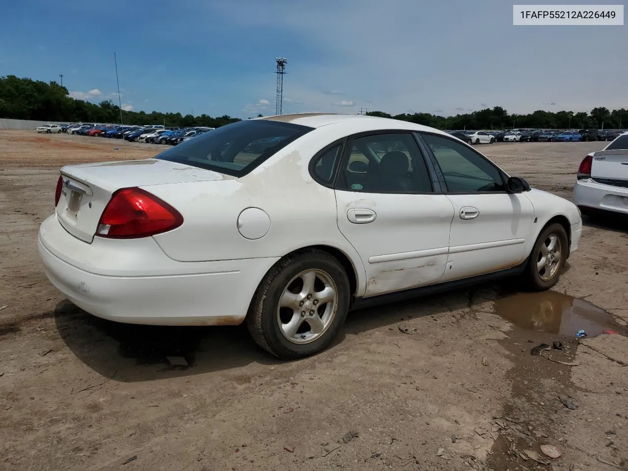 2002 Ford Taurus Ses VIN: 1FAFP55212A226449 Lot: 55343464