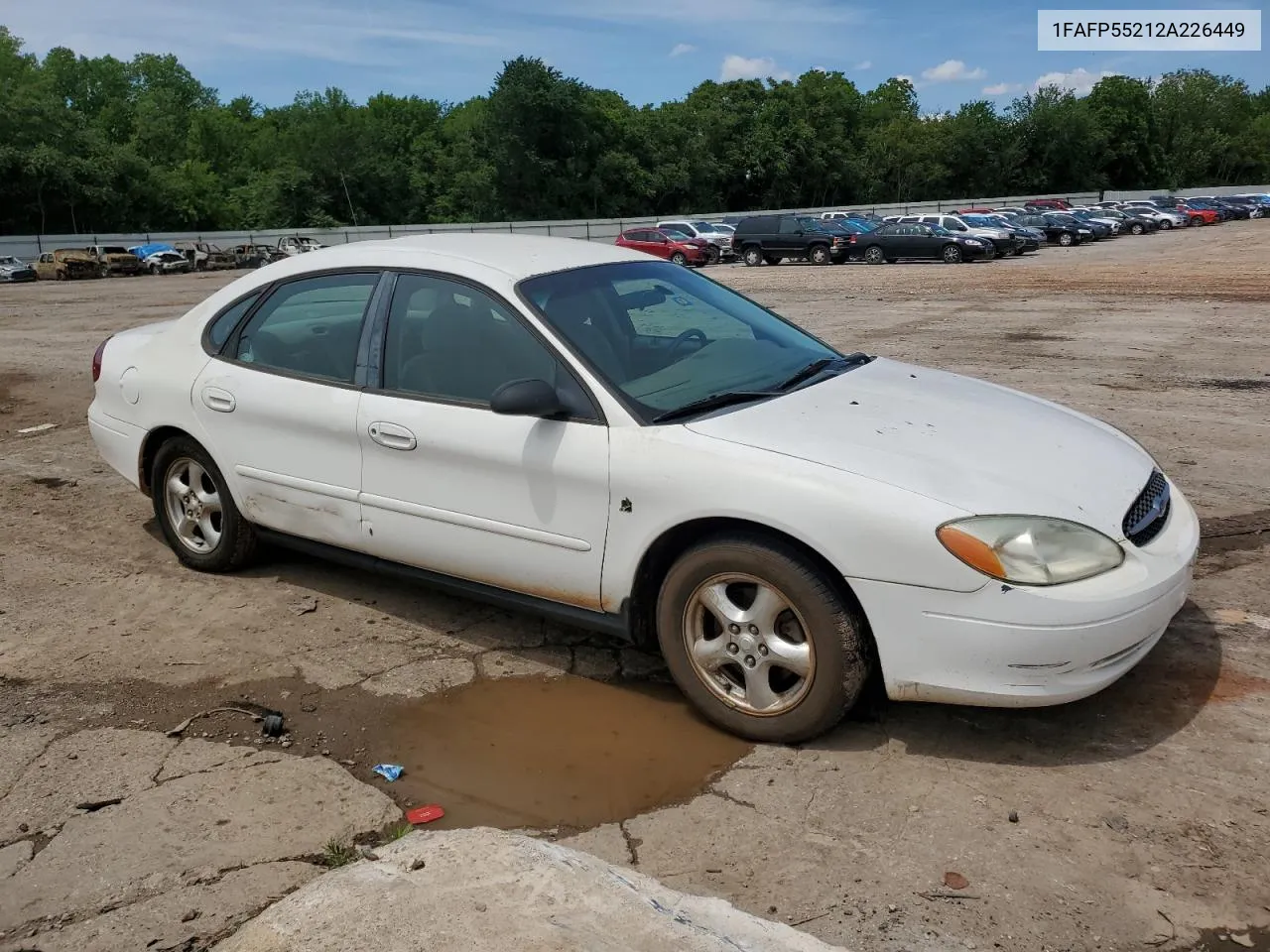 2002 Ford Taurus Ses VIN: 1FAFP55212A226449 Lot: 55343464