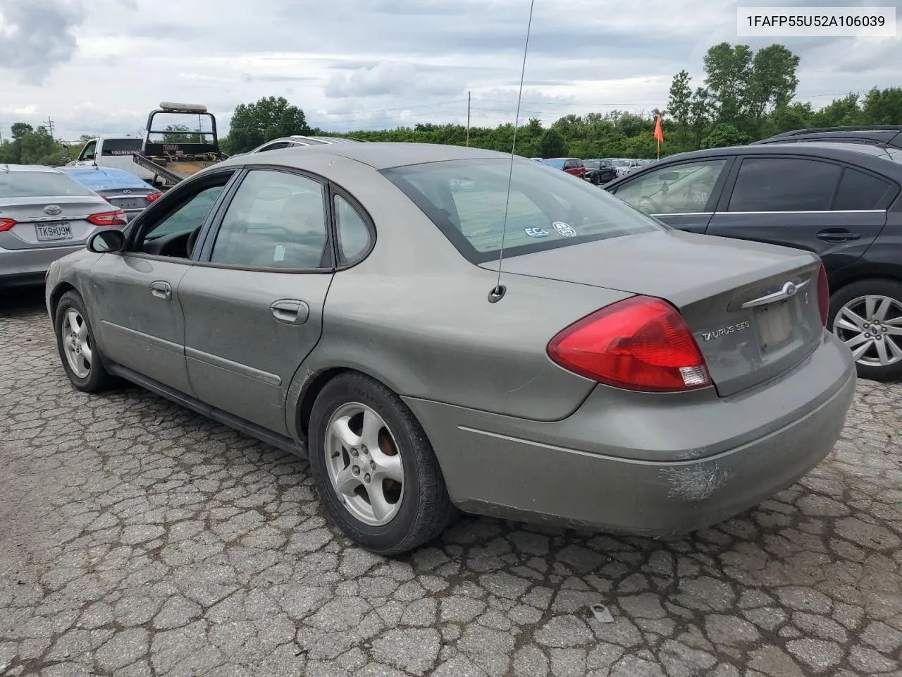 2002 Ford Taurus Ses VIN: 1FAFP55U52A106039 Lot: 56586094