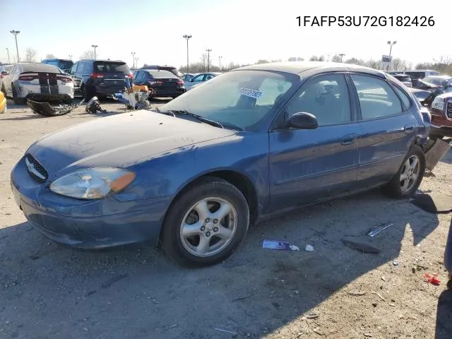 2002 Ford Taurus Se VIN: 1FAFP53U72G182426 Lot: 57348423