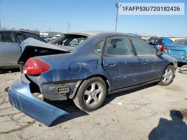 2002 Ford Taurus Se VIN: 1FAFP53U72G182426 Lot: 57348423