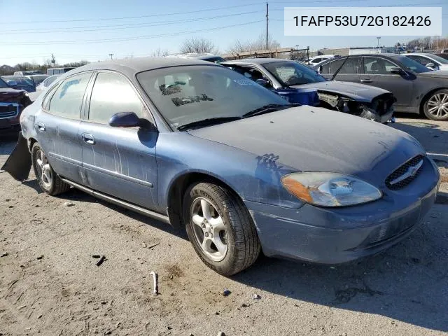 2002 Ford Taurus Se VIN: 1FAFP53U72G182426 Lot: 57348423