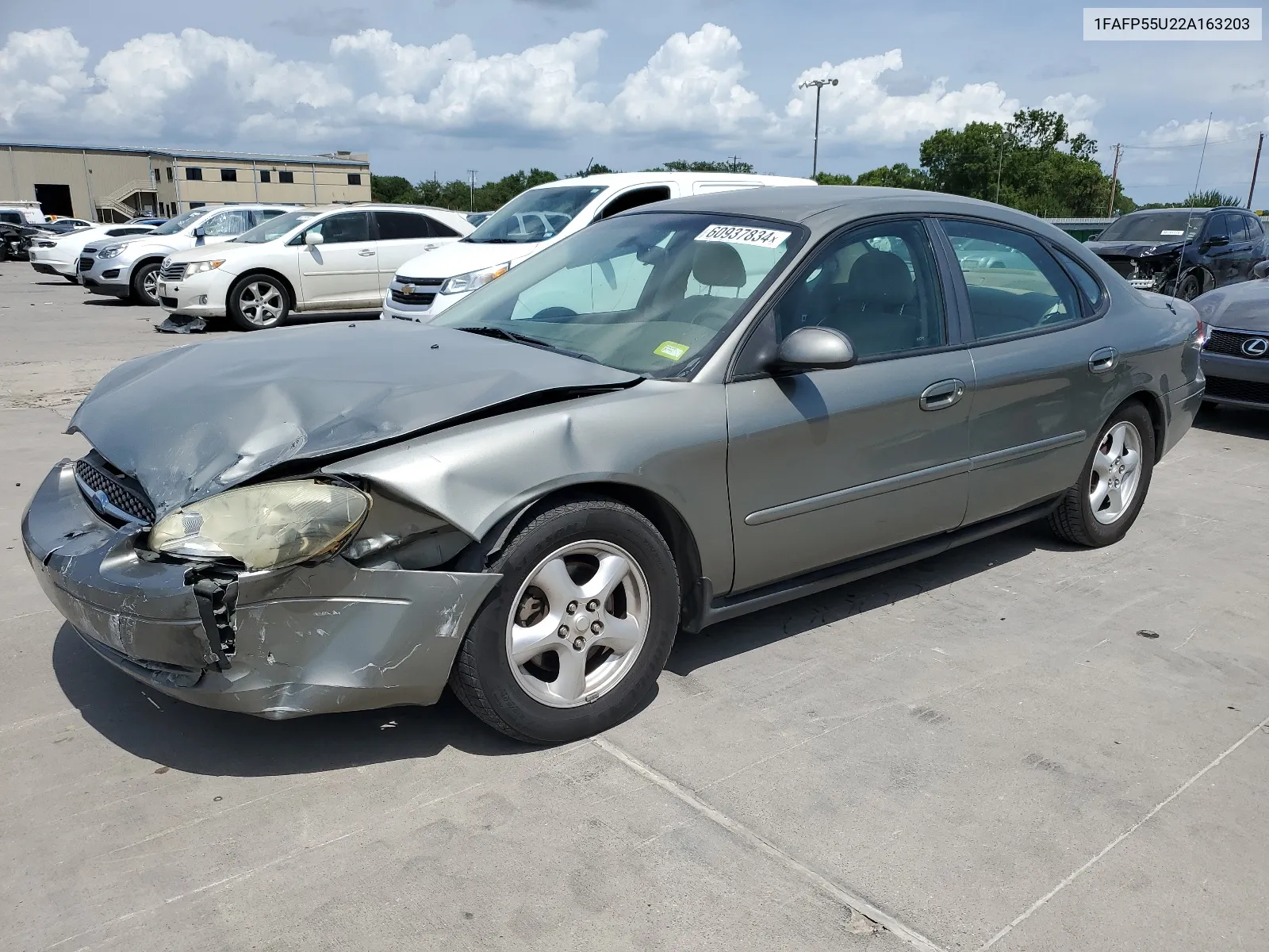 2002 Ford Taurus Ses VIN: 1FAFP55U22A163203 Lot: 60937834