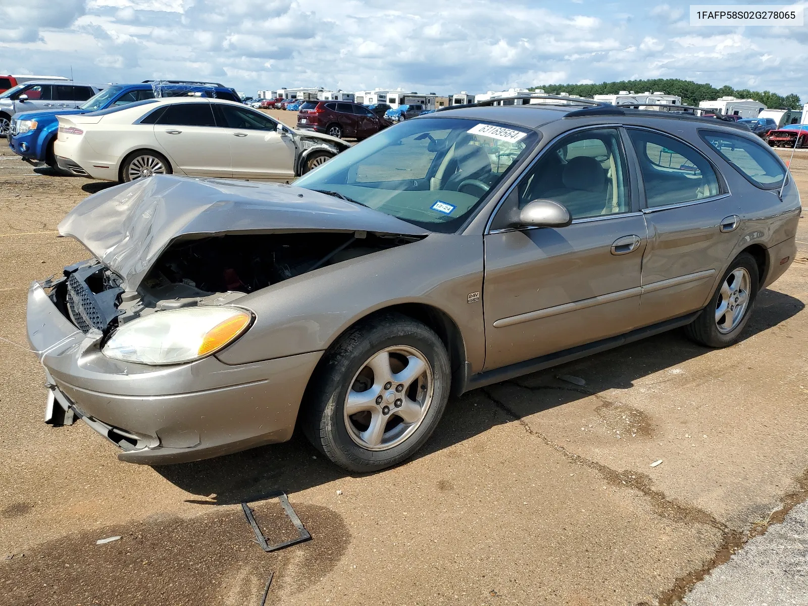 2002 Ford Taurus Se VIN: 1FAFP58S02G278065 Lot: 63169564