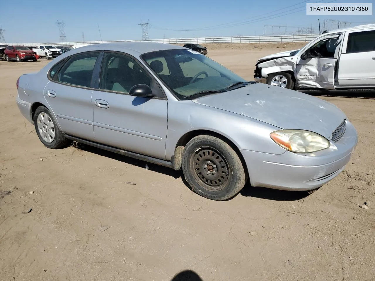 2002 Ford Taurus Lx VIN: 1FAFP52U02G107360 Lot: 72859974