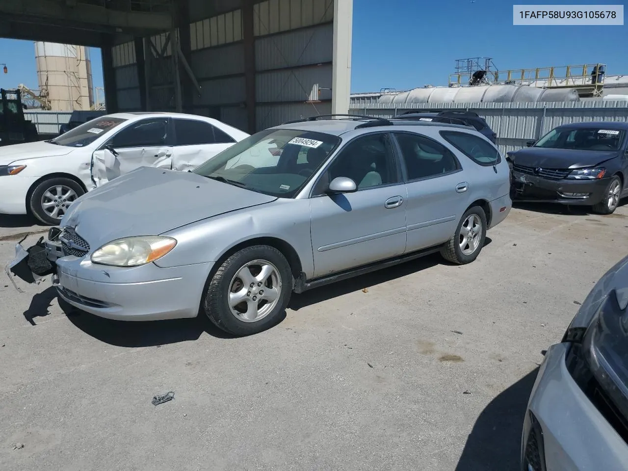 2003 Ford Taurus Se VIN: 1FAFP58U93G105678 Lot: 50049294