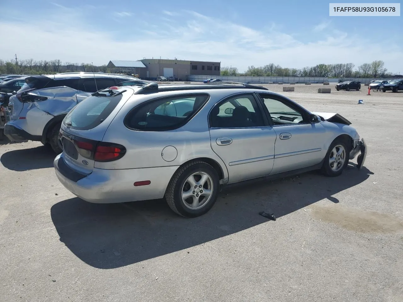 2003 Ford Taurus Se VIN: 1FAFP58U93G105678 Lot: 50049294