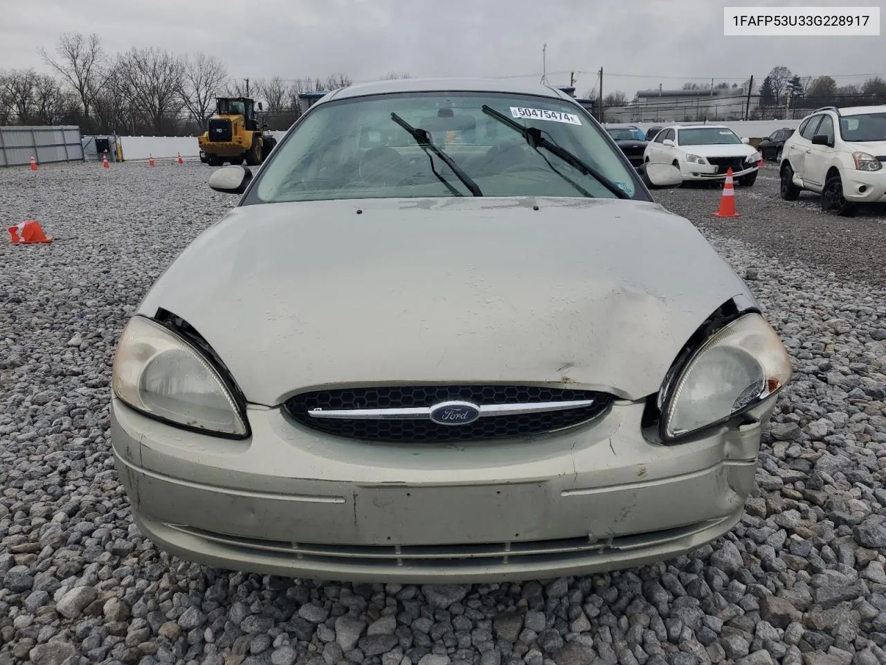 2003 Ford Taurus Se VIN: 1FAFP53U33G228917 Lot: 50475474