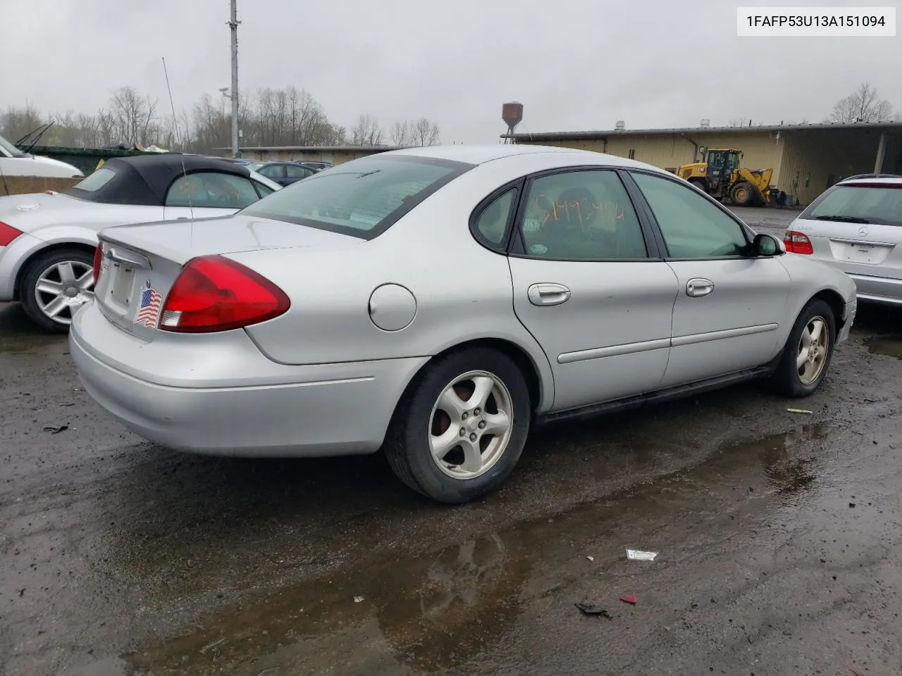 2003 Ford Taurus Se VIN: 1FAFP53U13A151094 Lot: 51493484