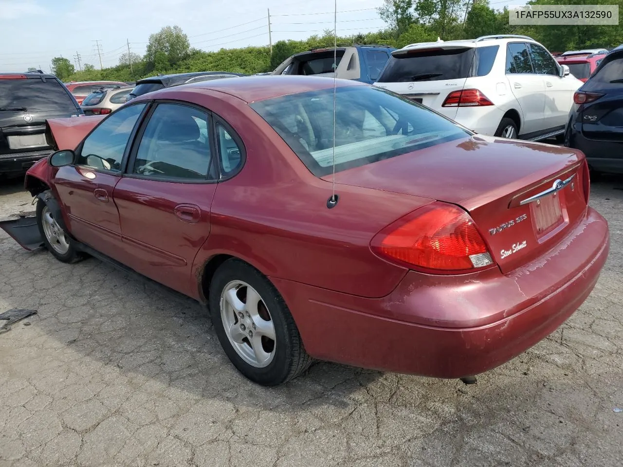 2003 Ford Taurus Ses VIN: 1FAFP55UX3A132590 Lot: 52283444