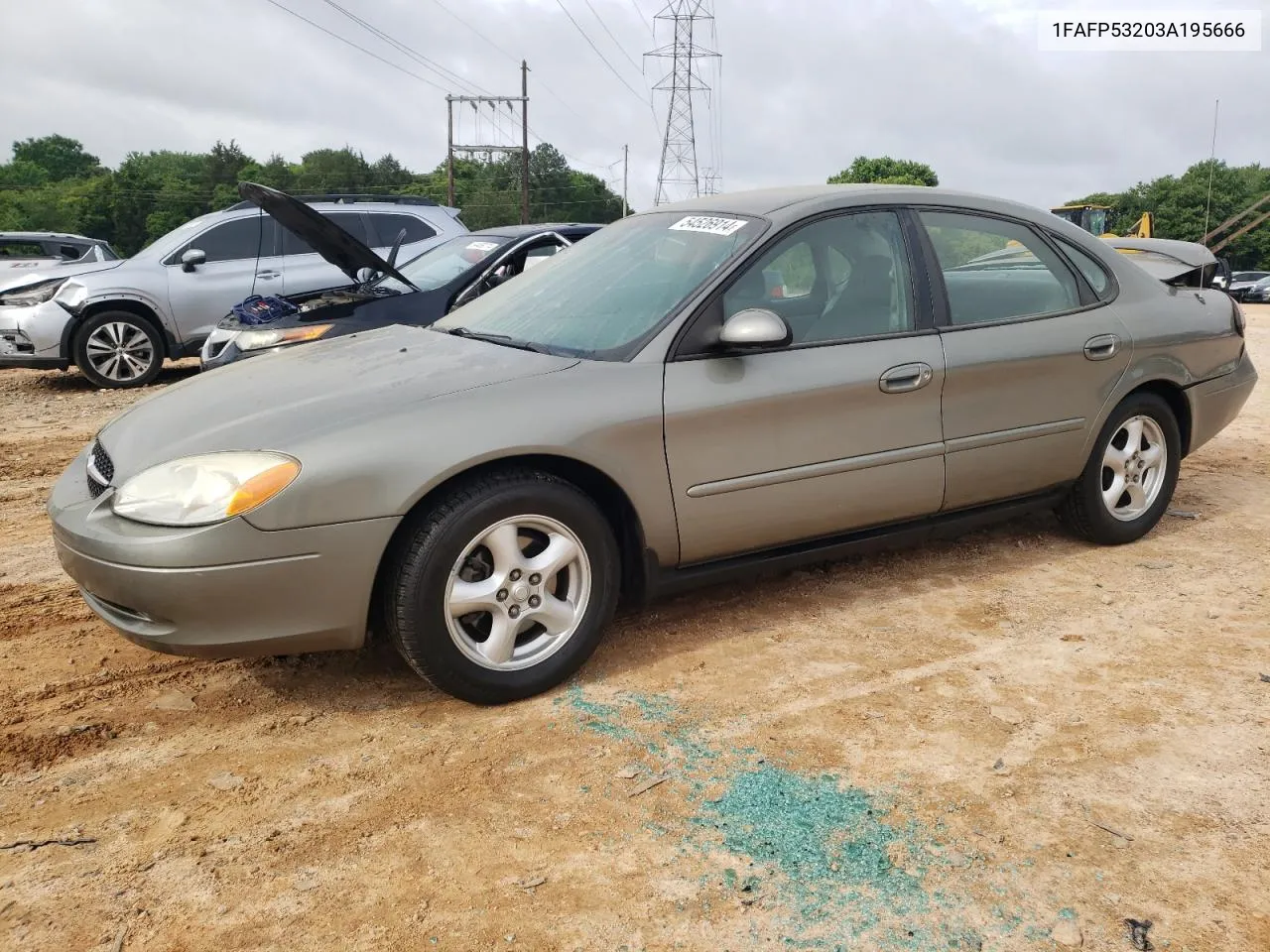 2003 Ford Taurus Se VIN: 1FAFP53203A195666 Lot: 54526914