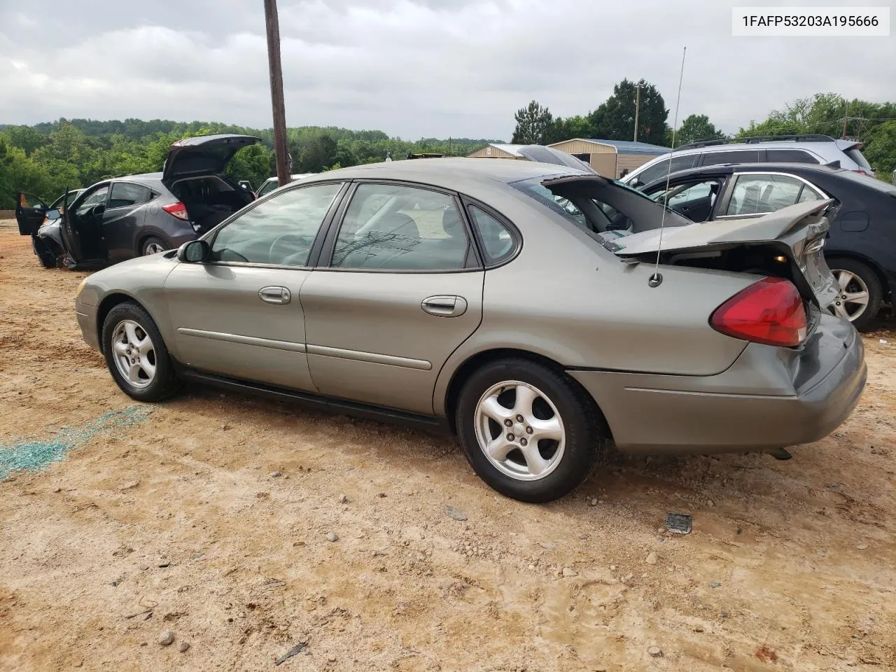 2003 Ford Taurus Se VIN: 1FAFP53203A195666 Lot: 54526914