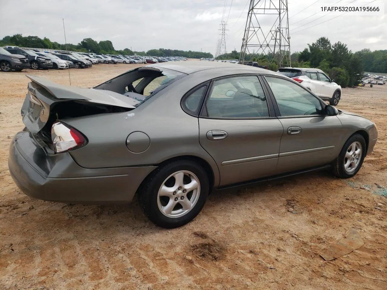 2003 Ford Taurus Se VIN: 1FAFP53203A195666 Lot: 54526914