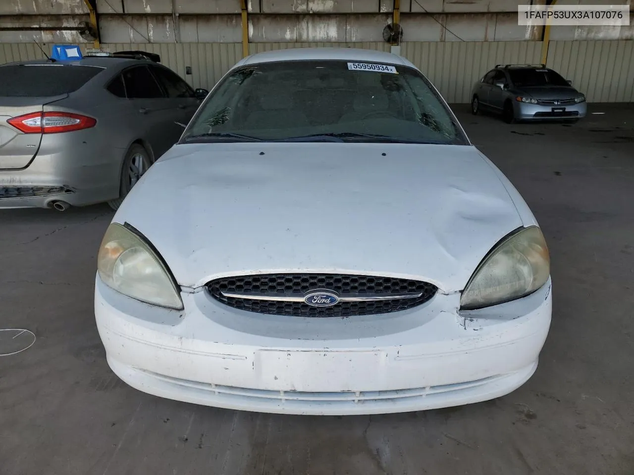 2003 Ford Taurus Se VIN: 1FAFP53UX3A107076 Lot: 55950934