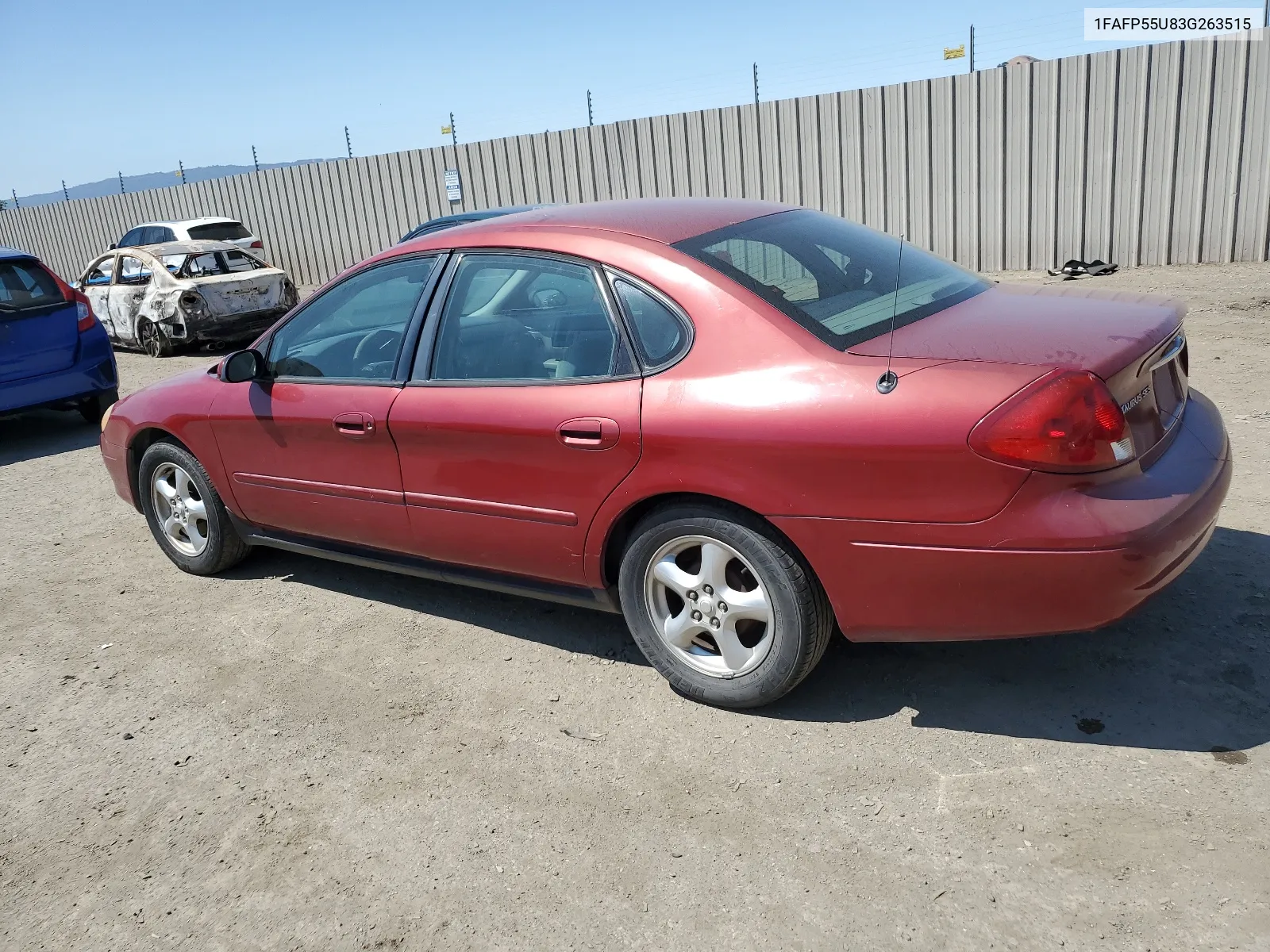 2003 Ford Taurus Ses VIN: 1FAFP55U83G263515 Lot: 62474994