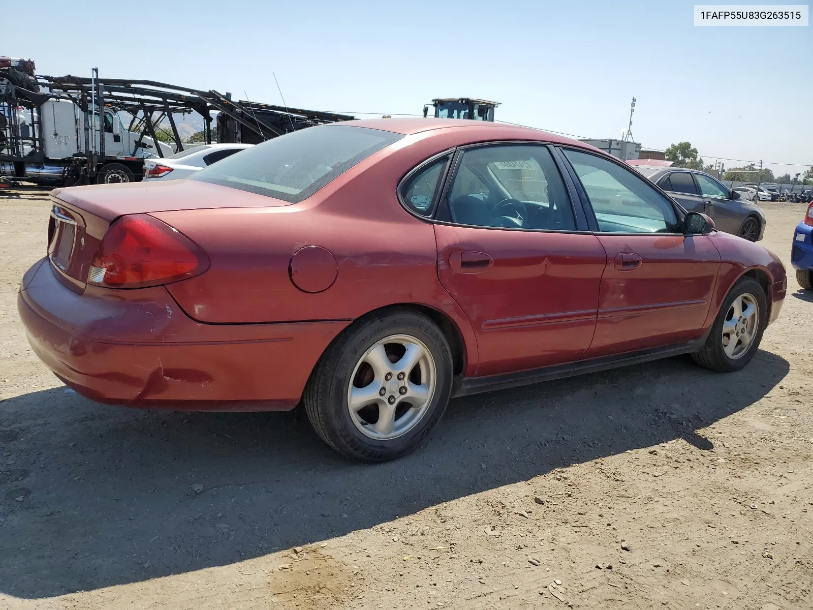 2003 Ford Taurus Ses VIN: 1FAFP55U83G263515 Lot: 62474994