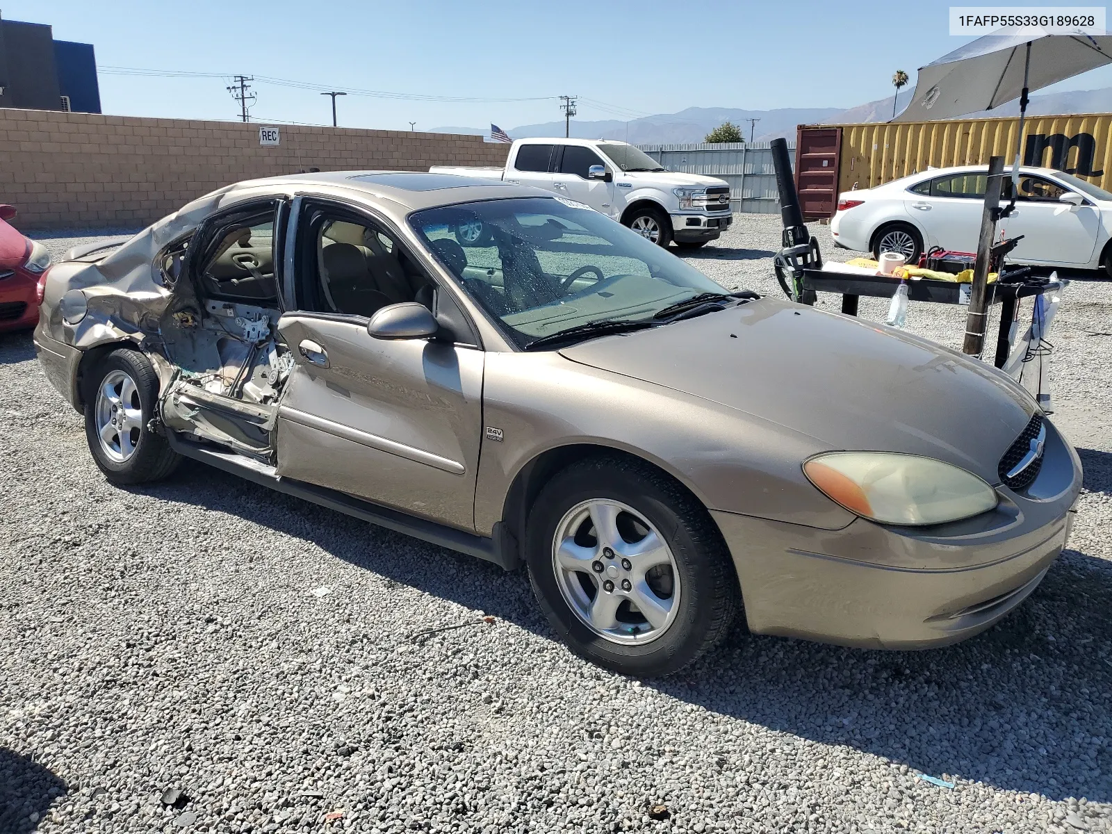 2003 Ford Taurus Ses VIN: 1FAFP55S33G189628 Lot: 63816944