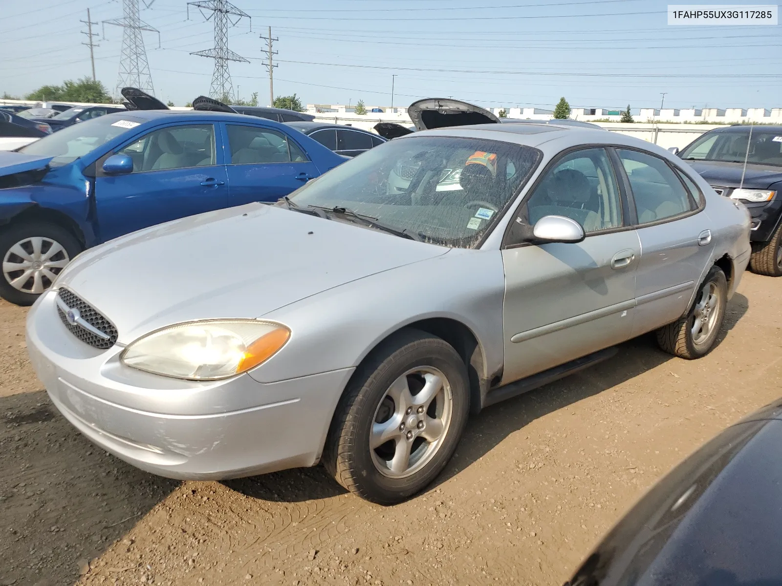 2003 Ford Taurus Ses VIN: 1FAHP55UX3G117285 Lot: 64793444