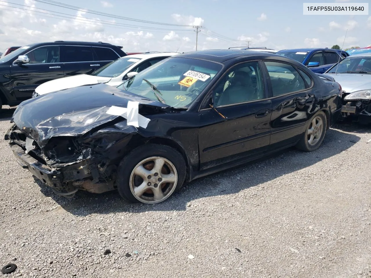 2003 Ford Taurus Ses VIN: 1FAFP55U03A119640 Lot: 65106154