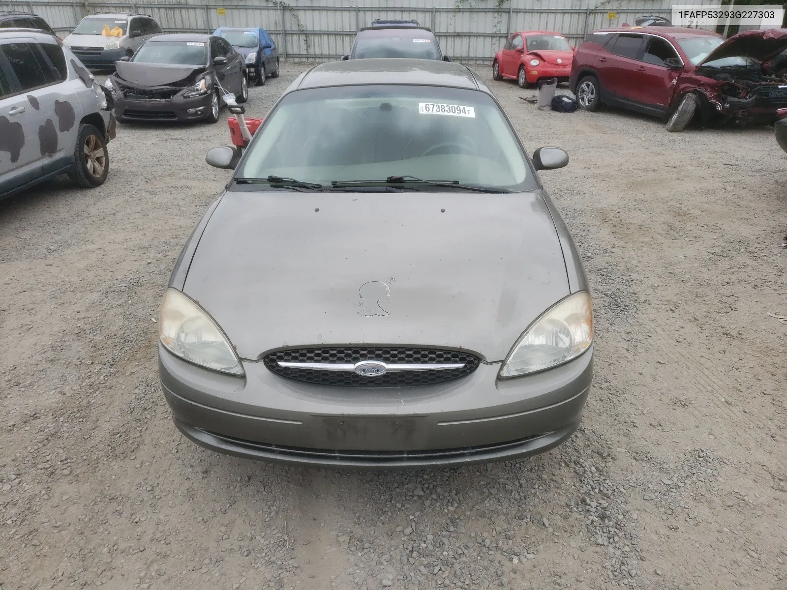 2003 Ford Taurus Se VIN: 1FAFP53293G227303 Lot: 67383094