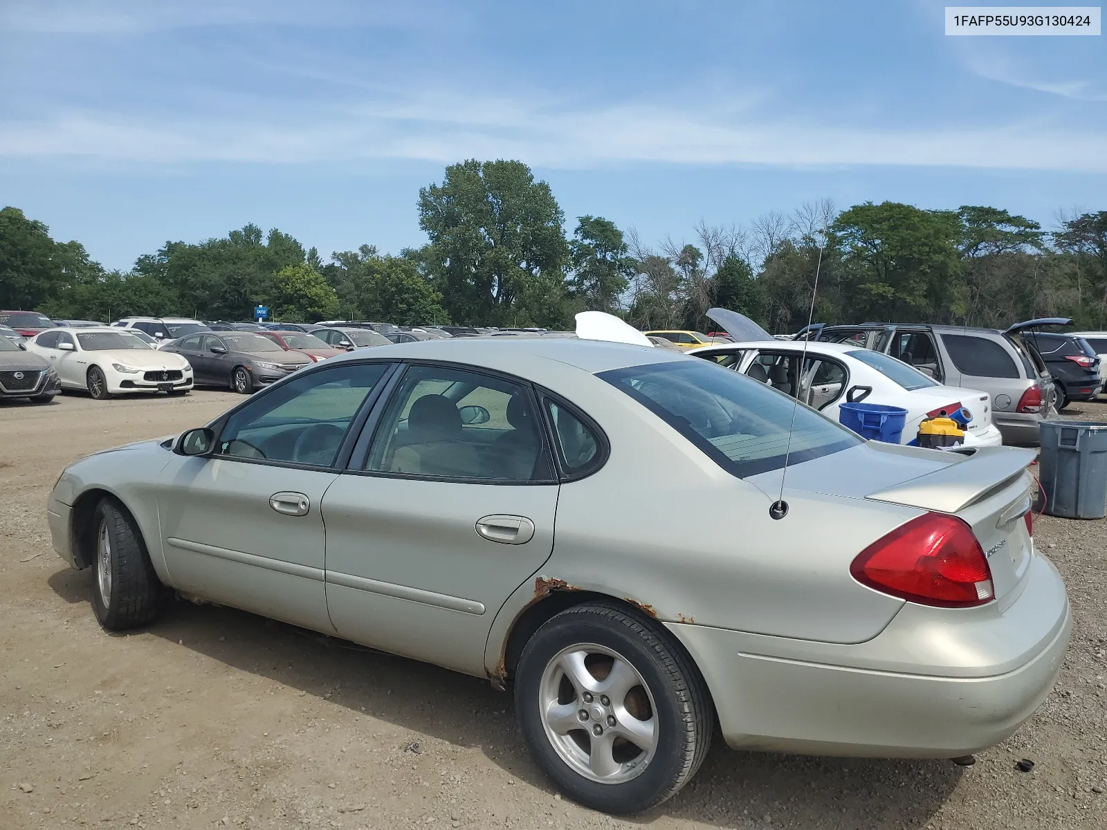 2003 Ford Taurus Ses VIN: 1FAFP55U93G130424 Lot: 68682094