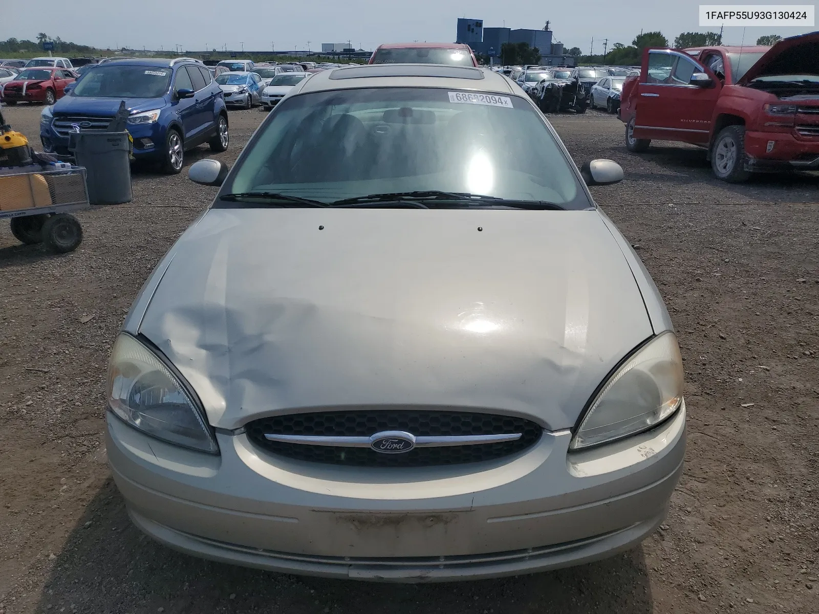 2003 Ford Taurus Ses VIN: 1FAFP55U93G130424 Lot: 68682094