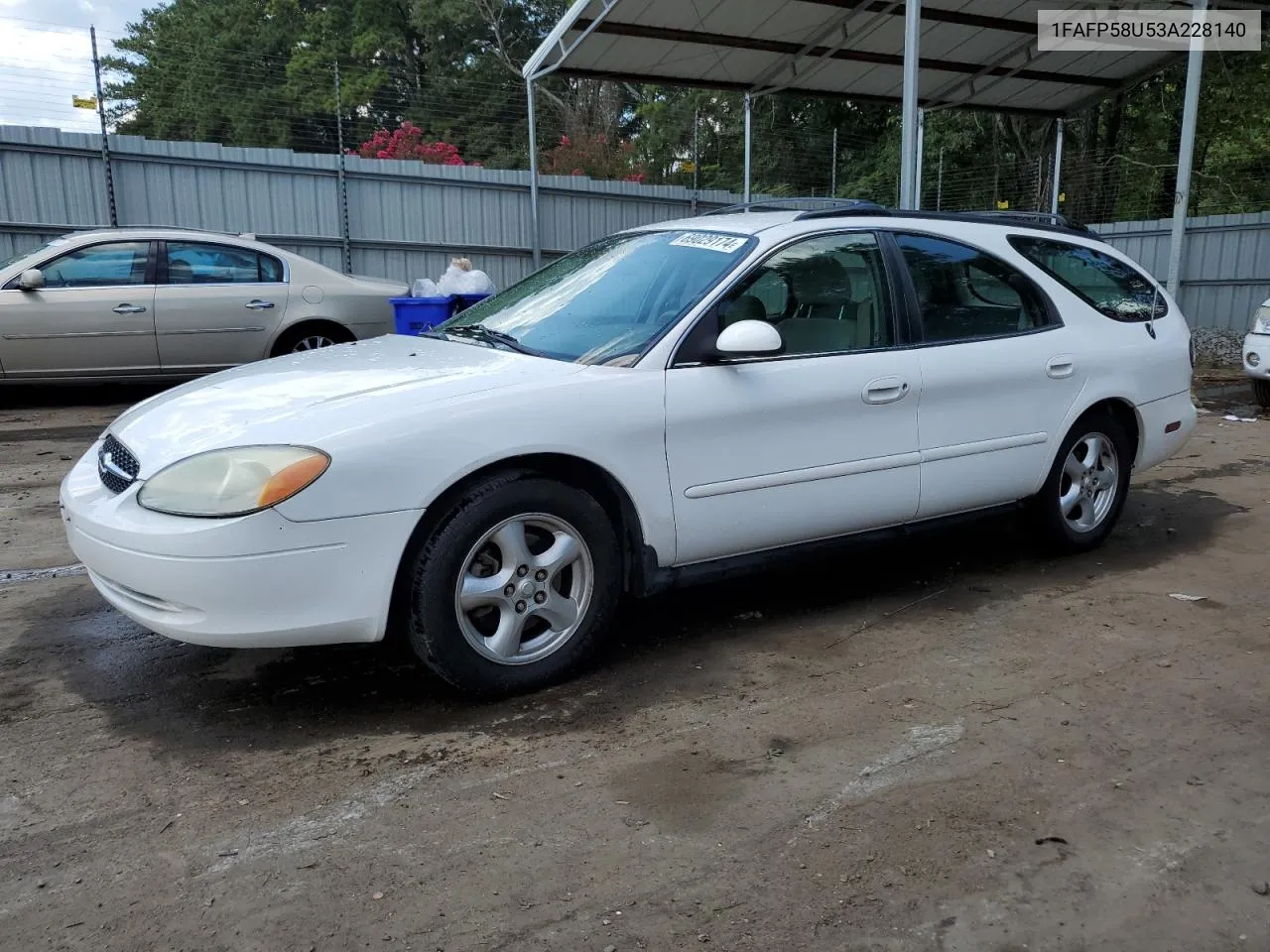 2003 Ford Taurus Se VIN: 1FAFP58U53A228140 Lot: 69029174