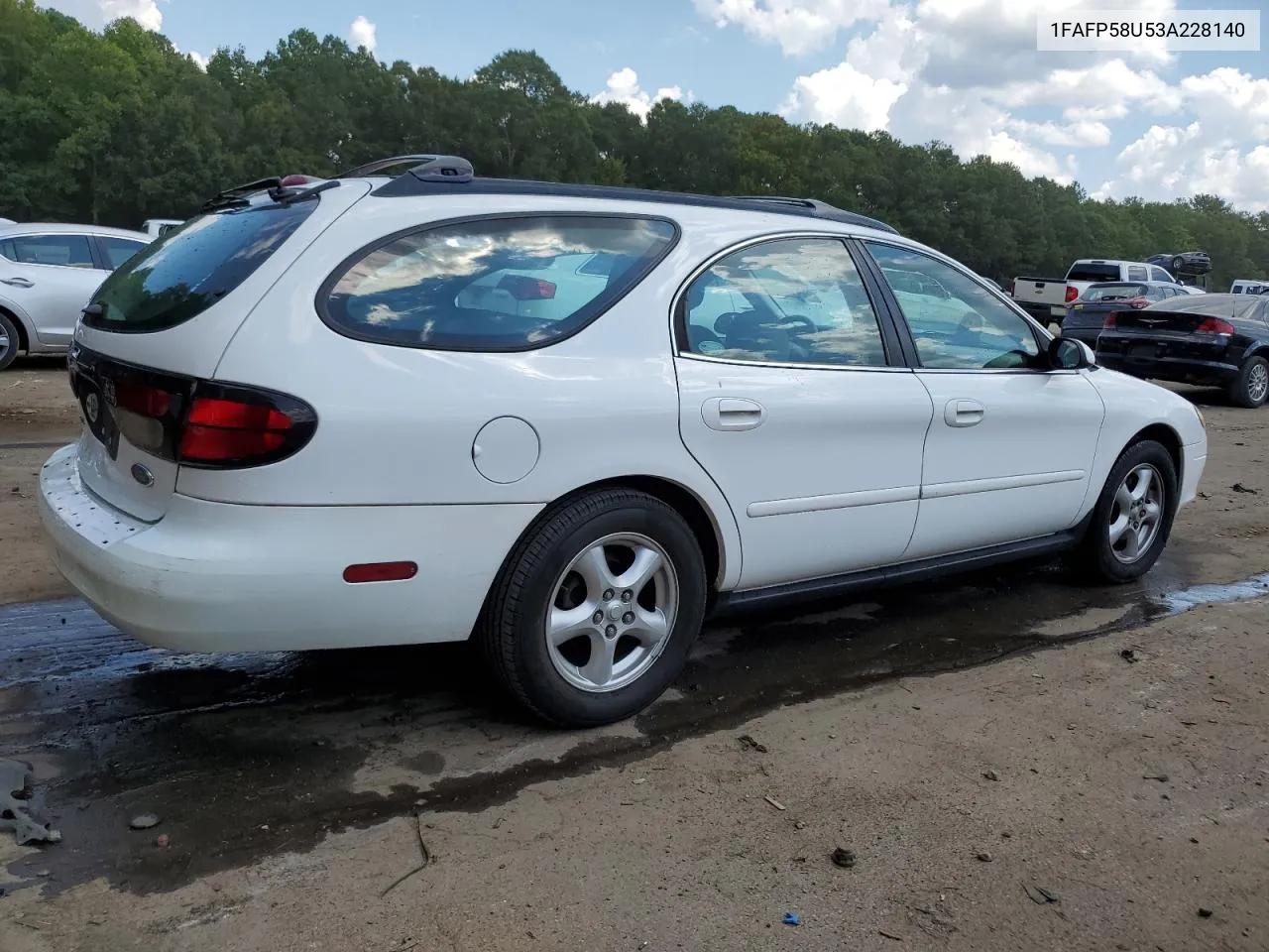 2003 Ford Taurus Se VIN: 1FAFP58U53A228140 Lot: 69029174