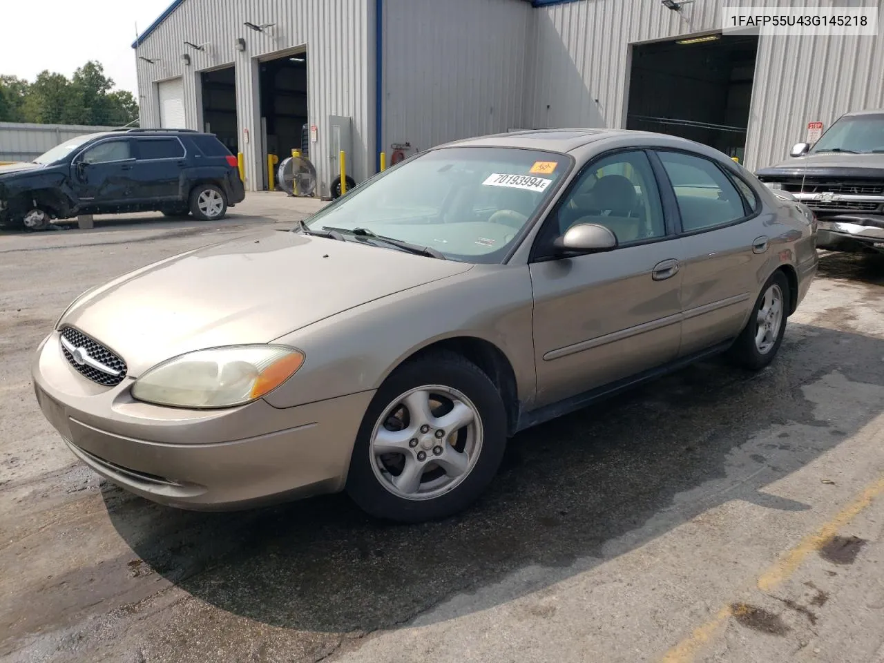 2003 Ford Taurus Ses VIN: 1FAFP55U43G145218 Lot: 70193994