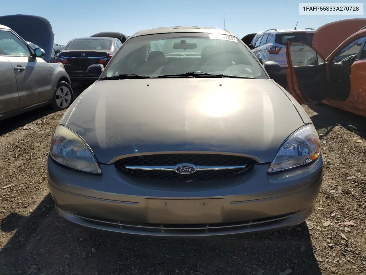 2003 Ford Taurus Ses VIN: 1FAFP55S33A270728 Lot: 70634764