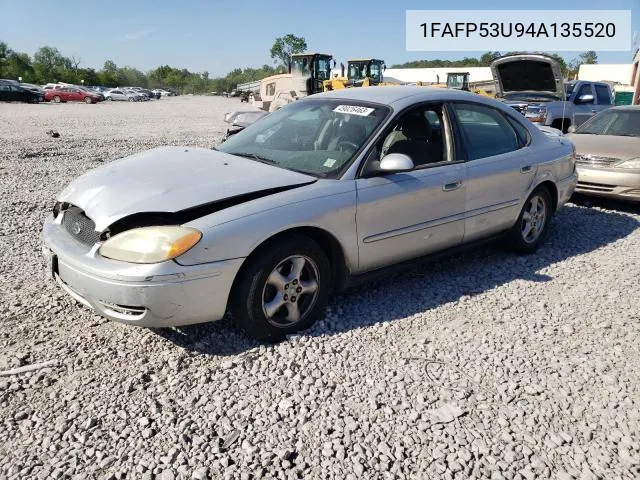 2004 Ford Taurus Se VIN: 1FAFP53U94A135520 Lot: 50068604