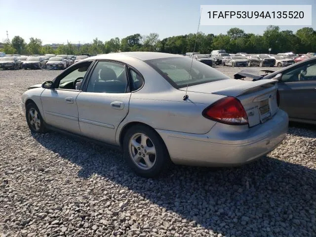 2004 Ford Taurus Se VIN: 1FAFP53U94A135520 Lot: 50068604