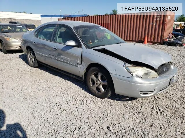 2004 Ford Taurus Se VIN: 1FAFP53U94A135520 Lot: 50068604