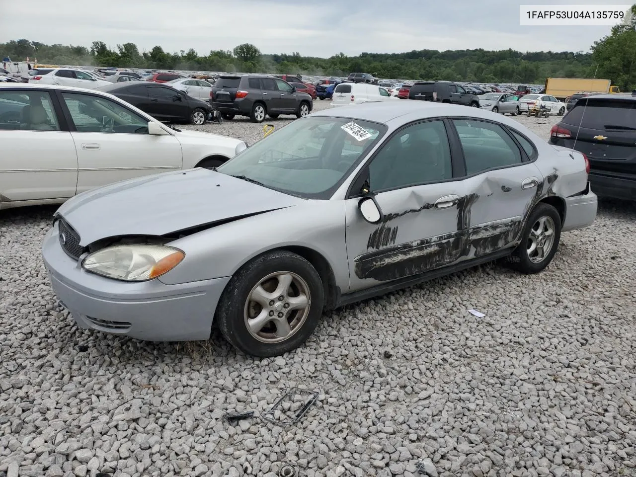 2004 Ford Taurus Se VIN: 1FAFP53U04A135759 Lot: 61473634