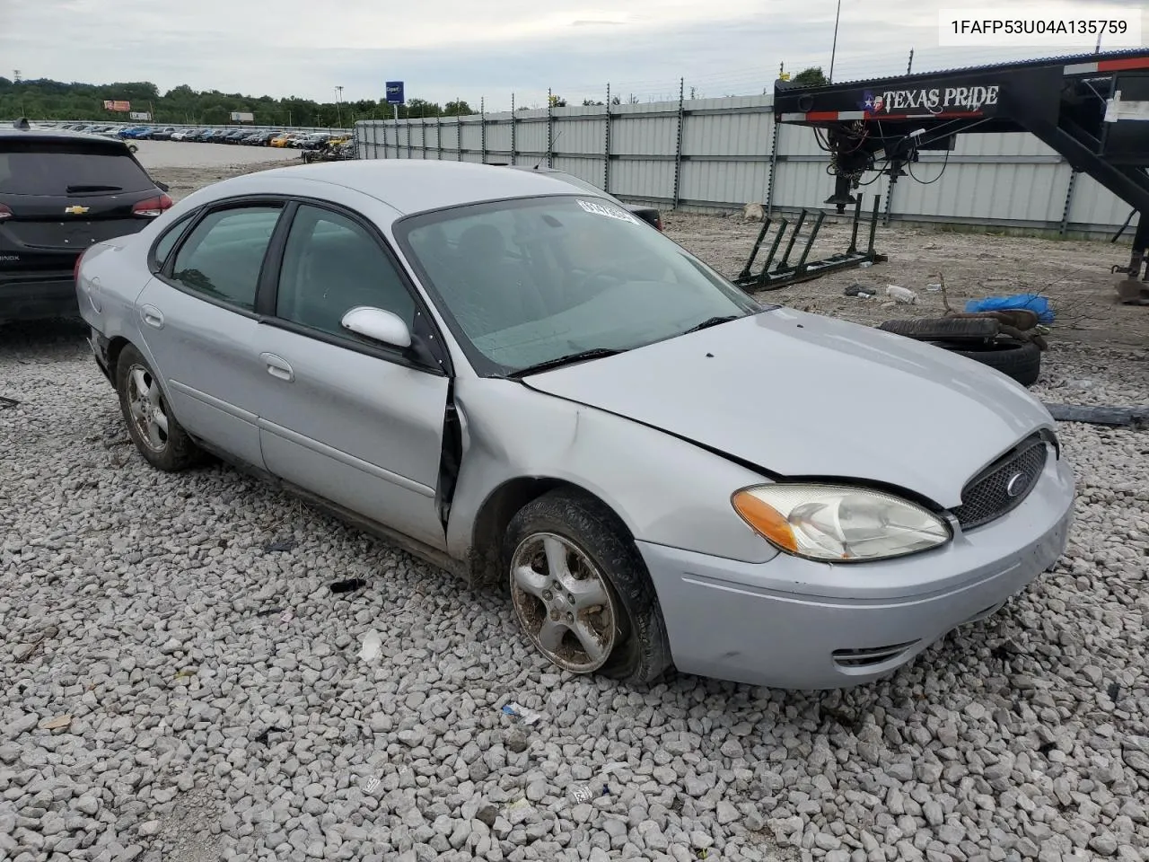 2004 Ford Taurus Se VIN: 1FAFP53U04A135759 Lot: 61473634