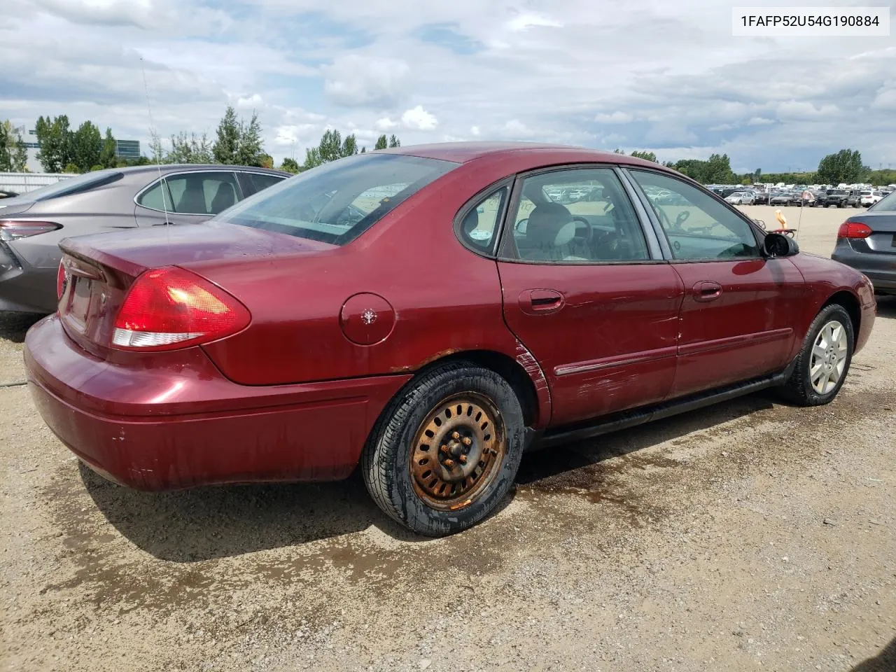 2004 Ford Taurus Lx VIN: 1FAFP52U54G190884 Lot: 67404424