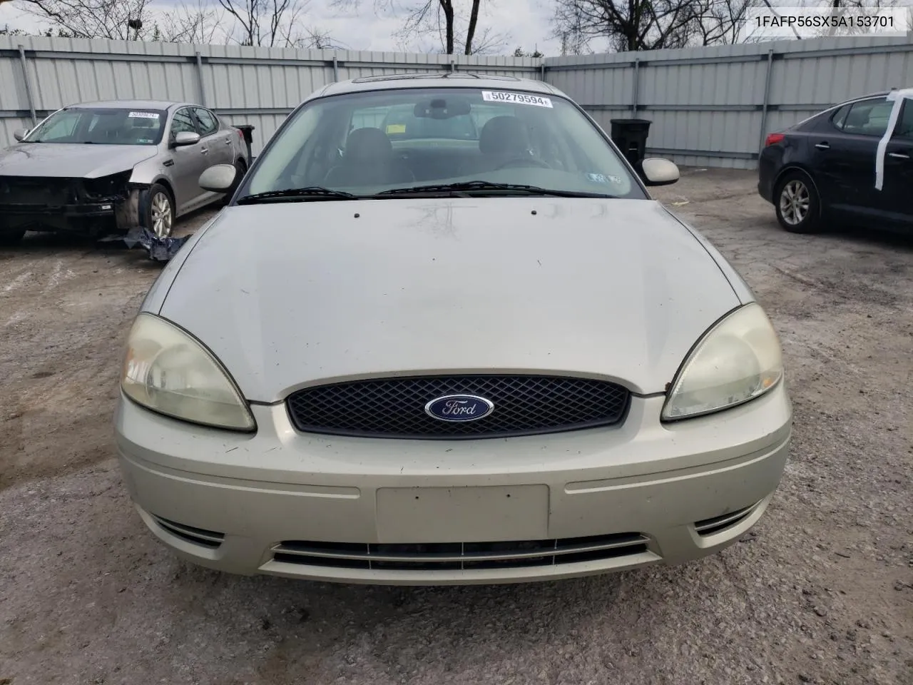 2005 Ford Taurus Sel VIN: 1FAFP56SX5A153701 Lot: 50279594