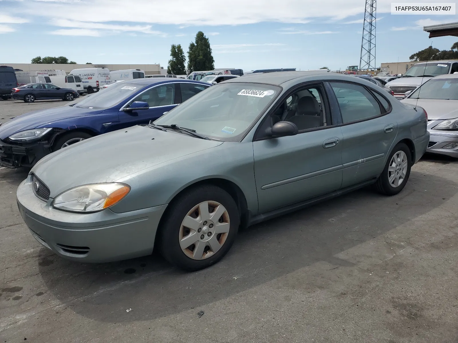 2005 Ford Taurus Se VIN: 1FAFP53U65A167407 Lot: 65836624